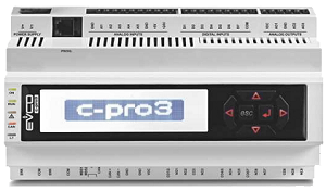 Программируемый контроллер серии С-pro 3 MEGA дин-рейка 24 VAC/DC изолированное графическкий LCD-дисплей 120x32 5 А/