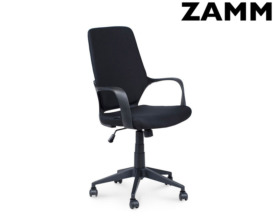 Кресло офисное / Стиль / черный пластик / черная ткань ZAMM