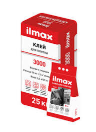 Клей для плитки универсальный. ILMAX 3000, 5 кг.
