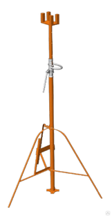 Стойка опорная телескопическая для опалубки H = 2,3 - 3,7 м, нагрузка 1,85 т, масса в сборе 23 кг 