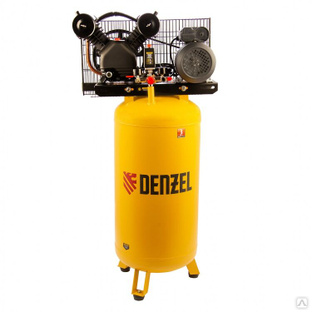Компрессор воздушный BCV2200/100V, ременный привод, 2.3 кВт, 100 литров, 440 л/мин Denzel 