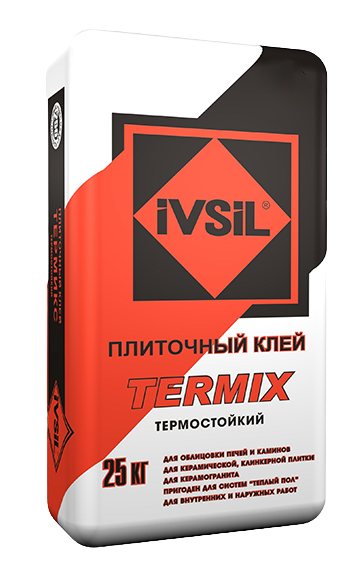 Термостойкий плиточный клей IVSIL TERMIX 25 кг