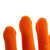 Перчатки Нейлон, ПВХ точка, 13 класс, оранжевые, XL Россия #5