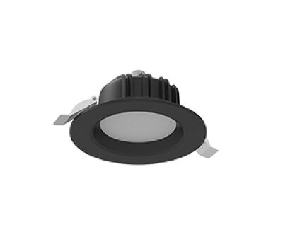 Светильник светодиодный встраиваемый ВАРТОН DL-01 Downlight круглый Ø120, 11W 3000K IP54 черный для офисного освещения