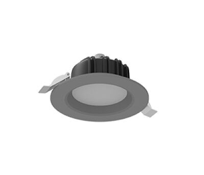 Светильник светодиодный встраиваемый ВАРТОН DL-01 Downlight круглый Ø120, 11W 4000K IP54 серый для офисного освещения